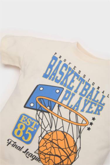 سيت بيبي ولادي بطبعة كرة - قطعتين