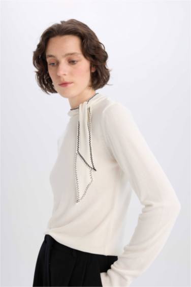 بلوز صوف قصة عادية بياخة شال