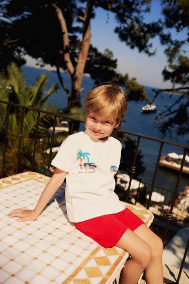 Baby Boy Palm Tree Patterned 2 Piece Set