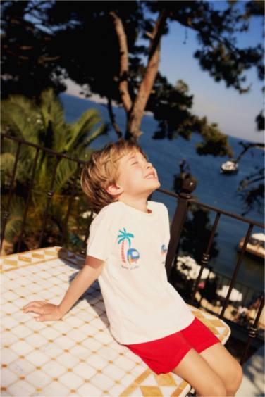 Baby Boy Palm Tree Patterned 2 Piece Set