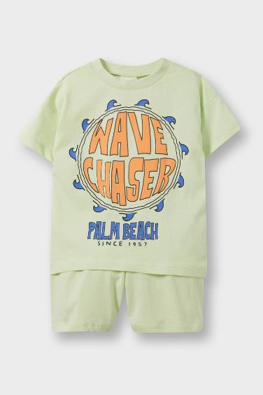 Baby Boy Printed T-Shirt Shorts 2 Piece Set