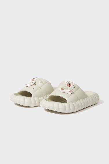 Woman Flat Sole Single Band Eva Slippers