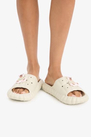 Woman Flat Sole Single Band Eva Slippers