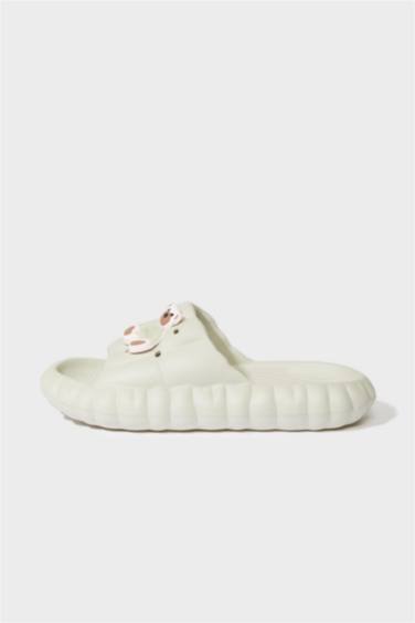 Woman Flat Sole Single Band Eva Slippers