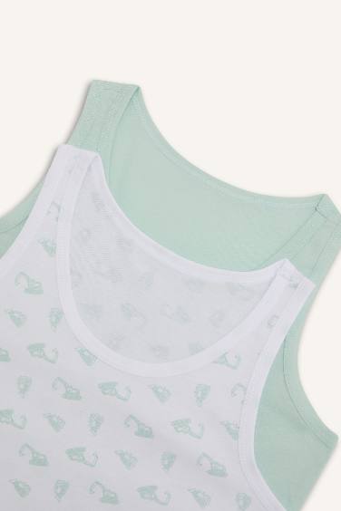 Erkek Çocuk Desenli 2'li Atlet