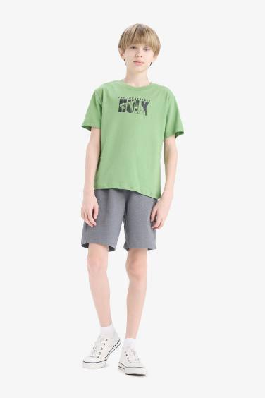 Boy Flexible Waist Shorts