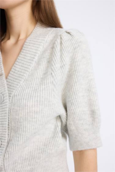 Slim Fit V-Neck Knitwear Cardigan