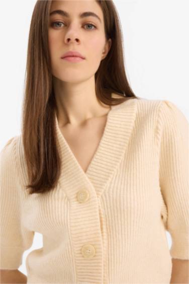 Slim Fit V-Neck Knitwear Cardigan