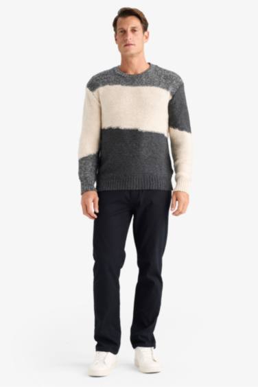 Standart Fit Bisiklet Yaka Triko Kazak