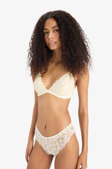 Fall in Love Lace Floral Brazilian Panty
