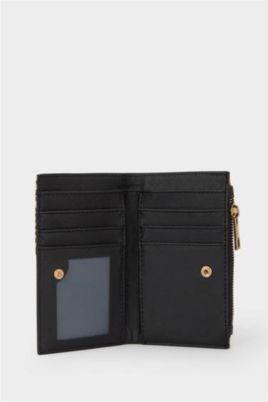 Kadın Leopar Desenli Suni Deri Cüzdan