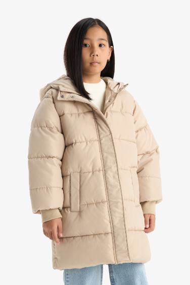 بالطو بناتي طارد للماء بكابيشون