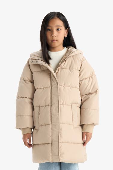 بالطو بناتي طارد للماء بكابيشون