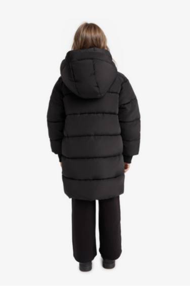 Водонепроницаемая парка с капюшоном на молнии для девочек.