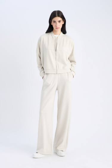 Wide Leg Pocketed Trousers