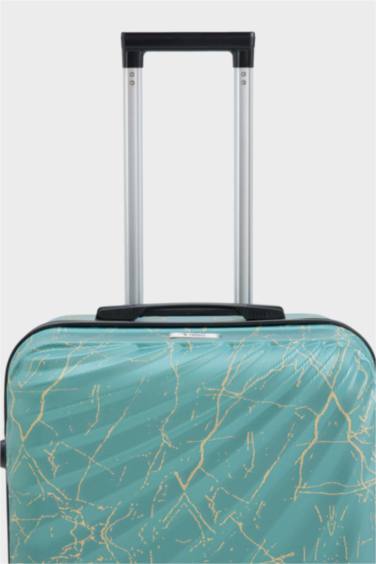 Unisex Sert Kapaklı Çekçekli Orta Boy Valiz - Görsel 3