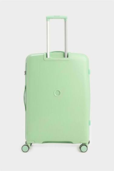 Unisex Sert Kapaklı Çekçekli Büyük Boy Valiz