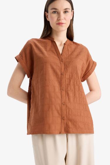 Regular Fit Flam Cotton Shirt