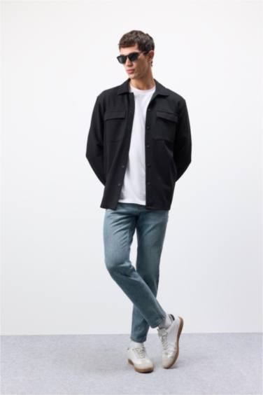 بنطلون سليم تابيرد فيت برجل ضيق