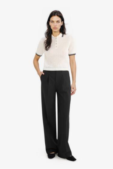 Regular Fit Polo Collar Pullover