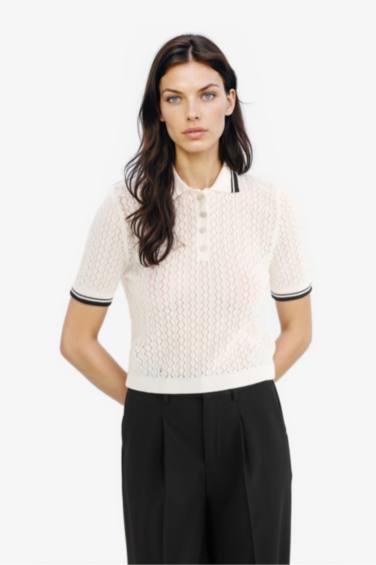 Regular Fit Polo Collar Pullover