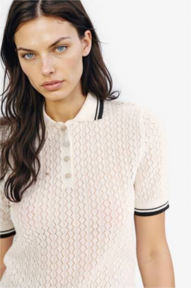 Regular Fit Polo Collar Pullover