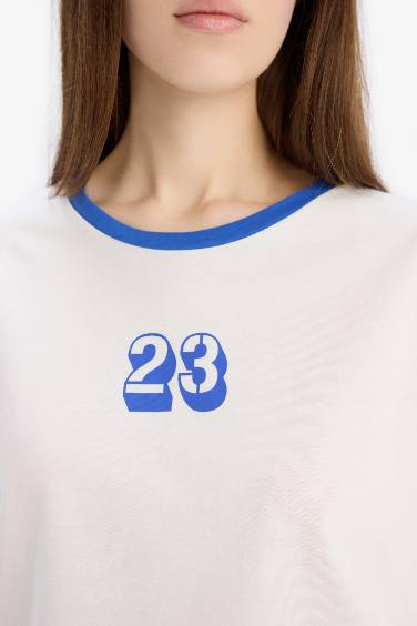 Pijama Takımı Kısa Kollu Üst Beli Lastikli Uzun Alt-Fall in Love