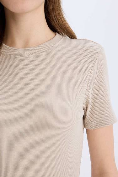 Bodycon Crew Neck Camisole Mini Dress