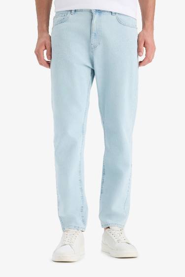 %100 Pamuk 90's Slim Fit Dar Kalıp Yüksek Bel Dar Paça Jean Pantolon