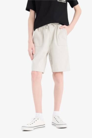 Boy Regular Fit Gabardine Shorts