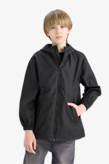 Boy Waterproof Hooded Rain Jacket