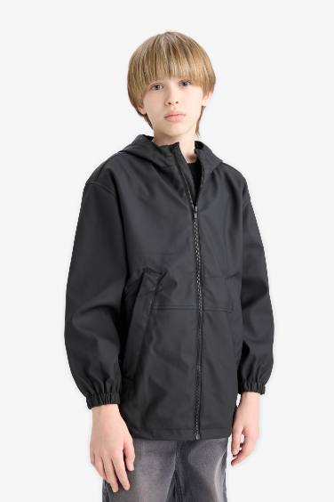 Boy Waterproof Hooded Rain Jacket
