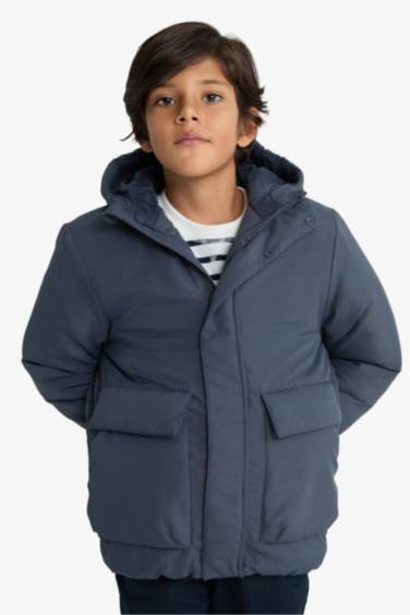 Boy Waterproof Hooded Puffer Jacket
