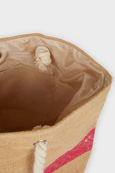 Kadın Hasır Plaj Çantası