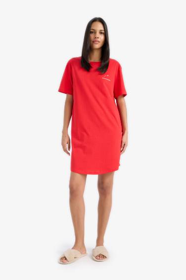 Платье Fall in Love, регулярный фит, круглый вырез, короткий рукав