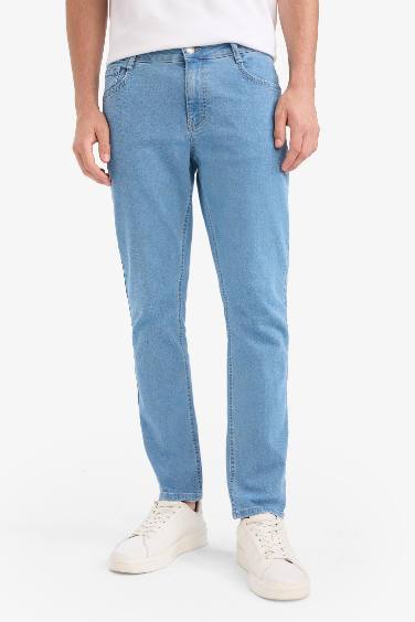 Pedro Slim Fit Dar Kalıp Normal Bel Dar Paça Jean Pantolon