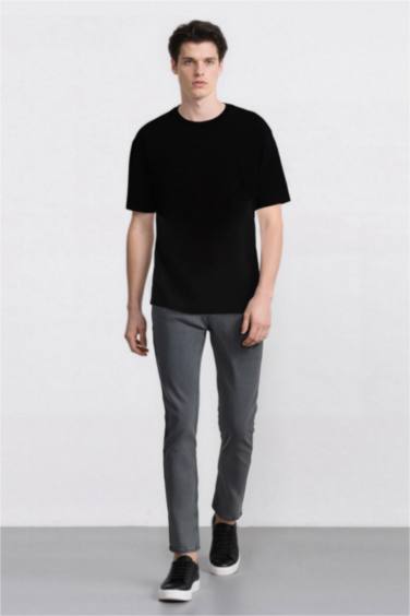 Pedro Slim Fit Super Skinny Hem Denim Trousers