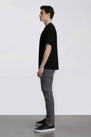 Pedro Slim Fit Super Skinny Hem Denim Trousers