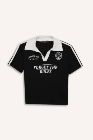 تيشيرت بولو سليم مطبوع