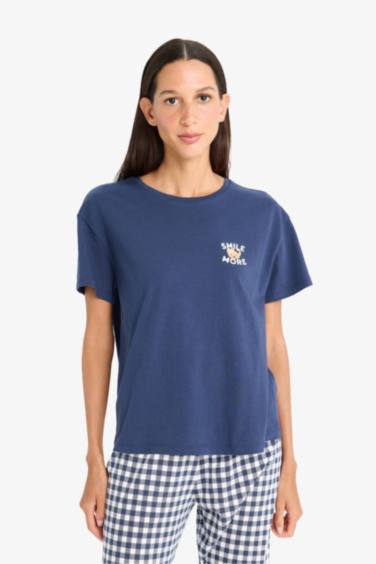 Ensemble Pyjama T-shirt et Short à carreaux de Fall in Love