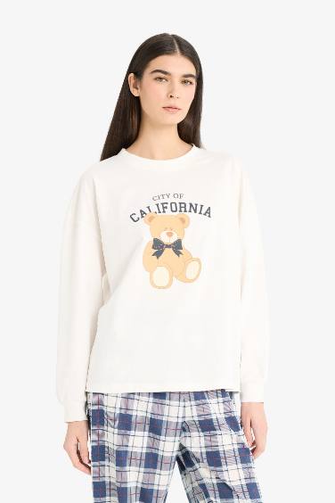 Ensemble Pyjama Top manches longues et Pantalon à carreaux de Fall in Love