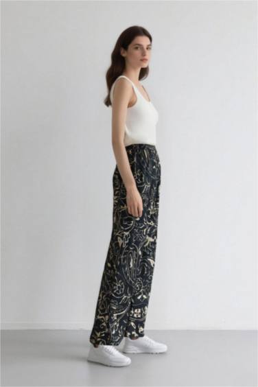 Wide Leg High Waist Trousers