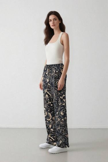 Wide Leg High Waist Trousers