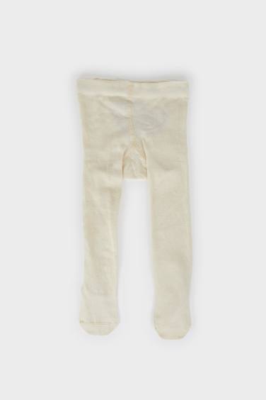 Детские хлопковые колготки с противоскользящей подошвой для девочек