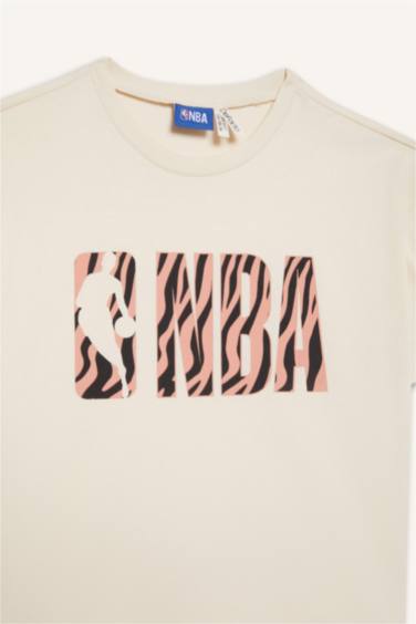 T-shirt NBA Wordmark oversize à col rond pour fille