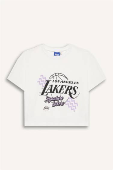 تيشيرت نص كم بناتي من لوس أنجلوس ليكرز