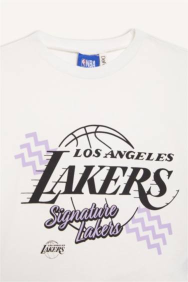 تيشيرت نص كم بناتي من لوس أنجلوس ليكرز