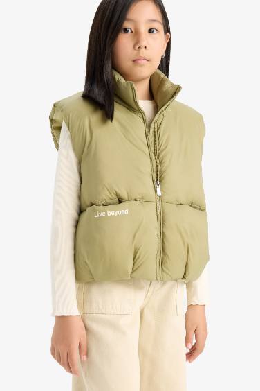 Girl Zippered Puffer Vest