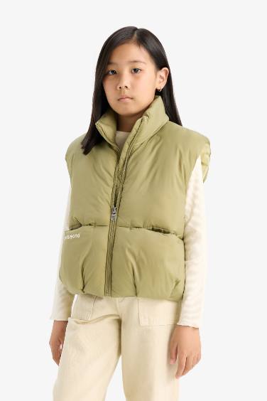 Girl Zippered Puffer Vest
