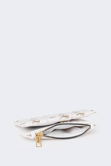 محفظة حريمي جلد صناعي بيج